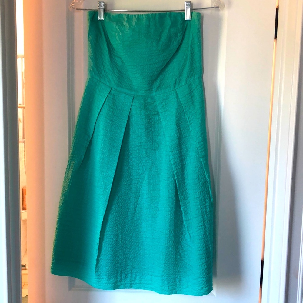 Jcrew strapless dress!